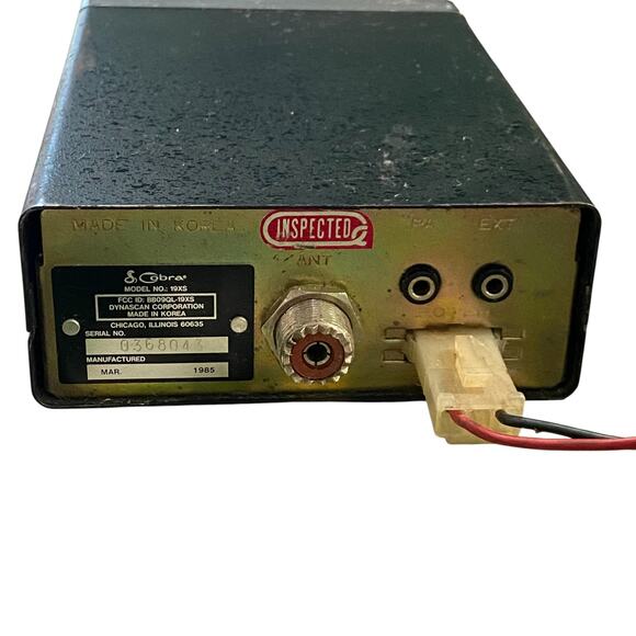 Cobra 19XS CB Mobile Radio 40 Channel OEM with Mic Cable Bracket 1985 Vintage - Picture 6 of 10